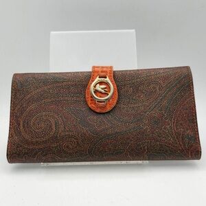 Etro multicolored Paisley wallet
